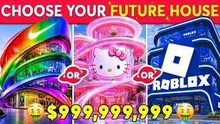 Thumbnail: Would You Rather - Build Your ULTIMATE Future Billionaire Dream House 🤖🏡🤑🚀 Quiz Galaxy