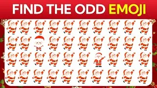Thumbnail: 🎄 Christmas Emoji Challenge: Can You Find the Odd One Out? 🎅✨