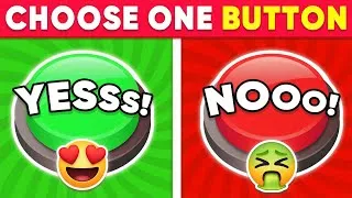 Thumbnail: Choose One Button! YES  🟢 or NO 🔴 Challenge | Mystery Quiz Game | Quiz hippo