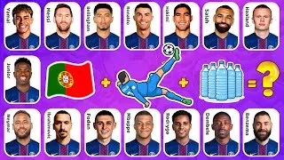 Thumbnail: Can You Guess The Player By Song Emoji, Nationality & Drink ⁉️ I Ronaldo, Messi, Mbappe 