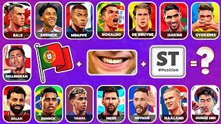 Thumbnail: Guess the Football Player by Song, Flag, Smile & Position ⚽🎶 | Football Quiz