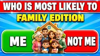 Thumbnail: Who’s Most Likely To? 🤣 Family Edition Quiz (Funny & Relatable!)