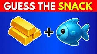Thumbnail: Guess The SNACK and JUNK FOOD By Emojis? 🍔🍫 Emoji Quiz | Quiz Monster