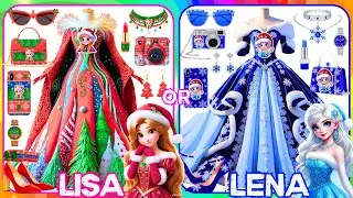 Thumbnail: Lisa or Lena 💜❤️️ |#lena #lisa #lisaorlena #viralvideo #trending #christmas #christmasdress