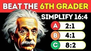 Thumbnail: Are You Smarter Than a 6th Grader? 😬 Grade 6 Ratios Math Quiz (Most Adults FAIL!)