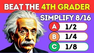 Thumbnail: Adults Struggle With This Grade 4 Fractions Quiz! | Test Your Math Skills