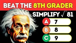 Thumbnail: Can YOU Pass 8th Grade Math? 🤯 | Impossible Quiz Challenge!