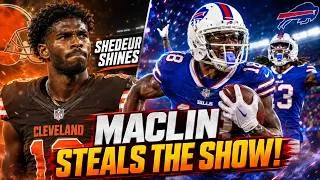 Thumbnail: Shedeur Sanders, Damar Hamlin & Ja’Mori Maclin Put on a SHOW! Bills vs Browns
