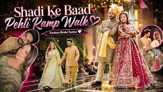Thumbnail: First Ramp Walk After Wedding 🥹❤️ | Kashees Bridal Festive ✨ | Back To Karachi | | @RabeecaKhan |