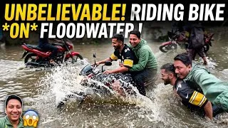 Thumbnail: Boudha ko condition 10 min ko raining flooded city extreme bike ride when the water is to deep.