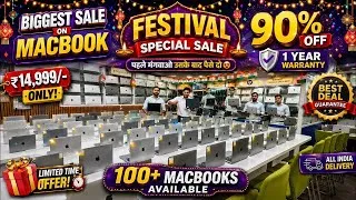 Thumbnail: Festival Special Sale ₹14,999 Open Box के रेट पर Brandr New MacBook & Window Laptops😍| Gaming Laptop