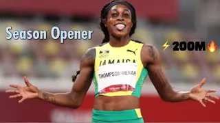 Thumbnail: Elaine Thompson Herah first 200M race of the season | women’s 200M JUBILEE SERIES 2022 #200m