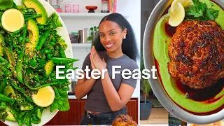 Thumbnail: BEST Easy Vegan Easter Feast 🌸 (you won’t believe this cauliflower)