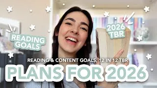 Thumbnail: Reading Goals for 2026 & Yearly TBR ✨📚🎉