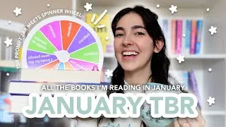 Thumbnail: January TBR 📚🩵✨ Spinner Wheel, Upcoming Releases & Monthly Challenges ✨