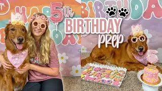 Thumbnail: Preparing For My Golden Retrievers 5th Birthday | Larsey Turns 5