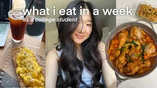 Thumbnail: my LAST WHAT I EAT IN A WEEK as a college student 🍓 (lots of homemade korean food)