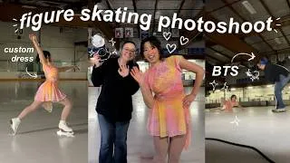 Thumbnail: GRWM + come to my FIRST figure skating photoshoot ⛸️📸 | makeup + hair, custom figure skating dress