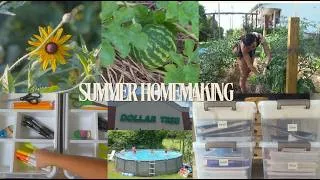 Thumbnail: Summer Homemaking - Summer Routine, School Prep, Garden Chores & More!