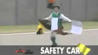 Thumbnail: 2003 British GP track invasion.