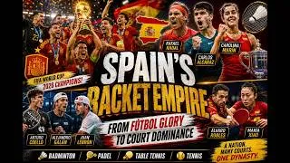 Thumbnail: SPAIN IS HIDING THIS?! How One Country Rules EVERY Racket Sport on Earth! 🤯🎾🏸