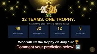 Thumbnail: 🏆 FIFA Club World Cup 2025: 32 Teams, 1 Trophy! Who’s Your Champion?