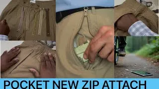 Thumbnail: Woodland Paint Pocket Zip Attach New | Track Pant Ki Side Pocketing Zip New Attach | pant ke new zip