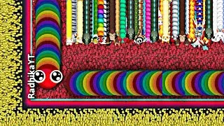 Thumbnail: OMG 🐍 AGAIN KING RAINBOW 👑 CIRCL WHOLE SNAKE MAPS LOBBY 🐍 BEST EPIC SNAKE IO GAMEPLAY 🐍#gaming