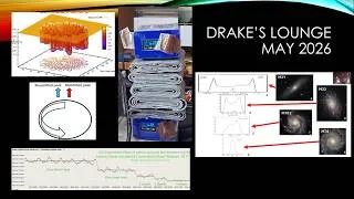 Thumbnail: Drake's May 2026: Conference Swag, Officer Elections, Green Bank 20m X‑Band Updates, muons, galaxies