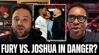 Thumbnail: “I AM TERRIFIED!” TYSON FURY VS. ANTHONY JOSHUA IN DANGER?! PRESS CONFERENCE REACTION