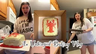 Thumbnail: An Unhinged Baking Vlog | Baking a Lobster Cake from Scratch!!