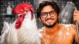 Thumbnail: Oka 🐔Kodiki evaraina Snanam🚿 chepistara❓️Em Jarigindo Chudandi🤯|| Bhattu Bhai Epic Vlog🔥 #trending