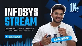 Thumbnail: How Stream Allocation Works in Infosys SP & DSE Training 🔥 + Tips to Get Your Stream | Rahul Dasari