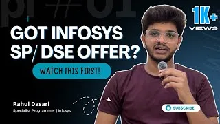 Thumbnail: Infosys SP & DSE Post Selection Process 2026 | Offer Letter, Onboarding & Joining | Rahul Dasari