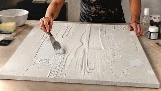 Thumbnail: Mesmerizing Textured Abstract Art / Acrylic Painting Tutorial / Palette Knife Techniques 
