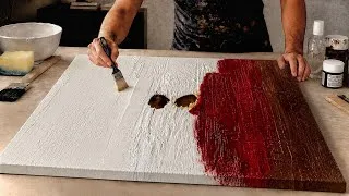 Thumbnail: Stunning Textured Abstract Art / Step by Step Acrylic Painting / Palette Knife Techniques 