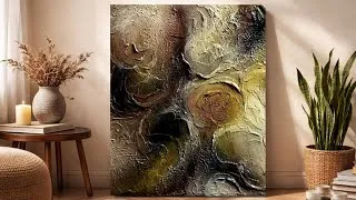 Thumbnail: Mesmerizing Textured Abstract Art / Acrylic Painting Tutorial / Palette Knife Techniques 