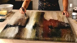 Thumbnail: Mastering Textured Abstract Art: Easy Acrylic Painting with Palette Knife Techniques 