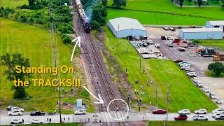 Thumbnail: Photographer Stands on Tracks!!! Infront of Big Boy 4014... (Coast to Coast Tour)