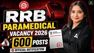 Thumbnail: RRB Paramedical Vacancy 2026 🔥 600+ Posts | Official Notification Out