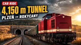 Thumbnail: V100 Cab Ride Through Czechia’s Longest Rail Tunnel | Plzeň–Rokycany