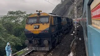 Thumbnail: Journey after Major Land Slide at Bhor Ghat Between Karjat and Lonavala  : 22105 Indrayani Express