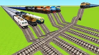 Thumbnail: 7 FASTEST TRAINS FAST MOVING AT DOWN AND HIGH ZIGZAG RAILWAY TRACKS|Train Simulator|Railworks|