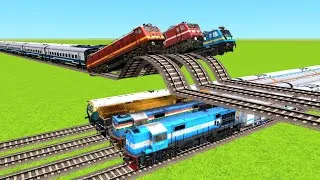 Thumbnail: CRAZY RAILWAY TRACKS & MULTIPLE TRAINS | ULTIMATE TRAIN TRACK CHALLENGE 🚆🔥|Train   Simulator|