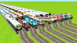 Thumbnail: 8 TRAINS VS SOME SMALL SPEED BUMPS & SOME BIG SPEED BREAKERS RAILWAY TRACKS|Train Simulator|