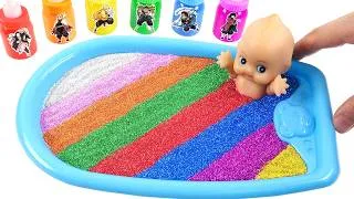 Thumbnail: Satisfying Video l How to make Rainbow NailTub from Mad Mattr and Making Paint Polish Cutting ASMR