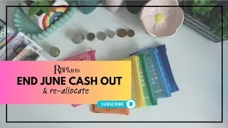 Thumbnail: End Of June Leftover Money | Re-Allocate Into Savings | Cash Stuffing Method | UK Family of 5