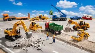 Thumbnail: Satisfying Toy Construction Vehicles Building a Perfect Road
