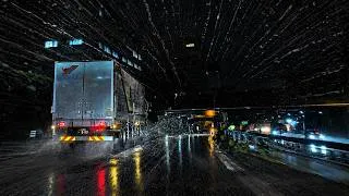 Thumbnail: ☔️Midnight Tokyo Rainy Highway Drive💤Drift into Deep Sleep😴(Real Footage, Not AI)