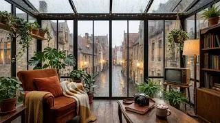 Thumbnail: Cool Rainy Day ☕️ Cozy Coffee Shop Ambience & Smooth Piano Jazz Instrumental Music for Study, Focus